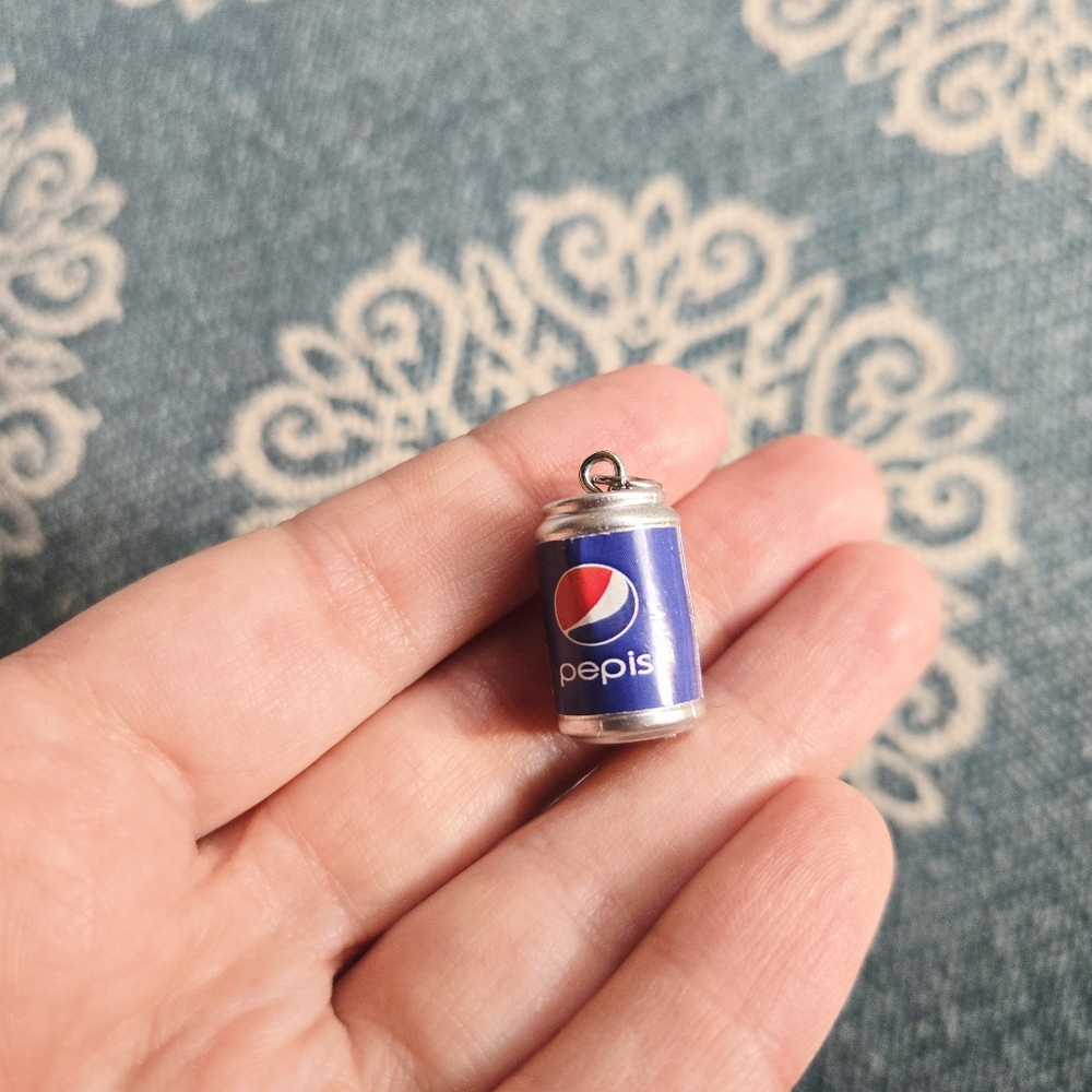 Dainty Silver Pepsi Pepis Pendant - Picture 3 of 6